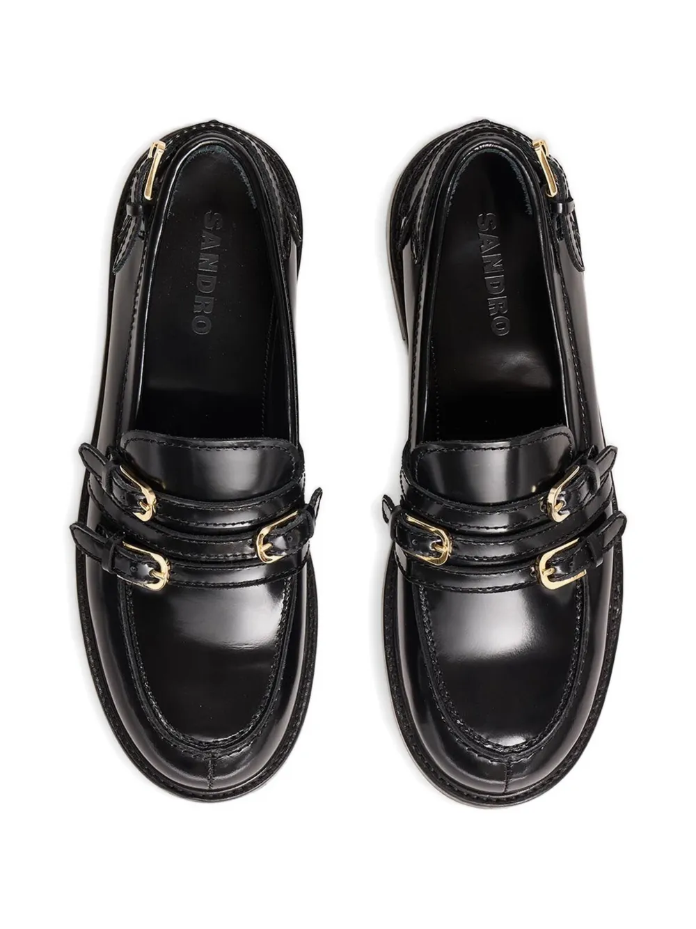 SANDRO Loafers met gesp Zwart
