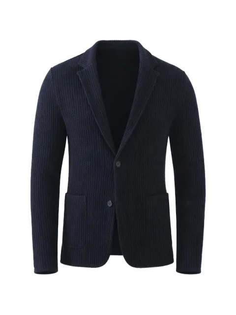 PATRICK ASSARAF button patch pocket blazer