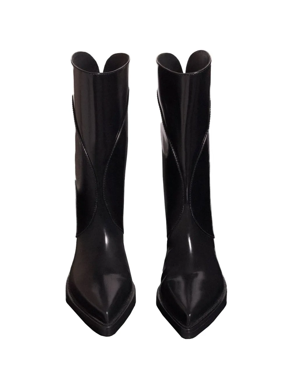 Mugler Leren laarzen Zwart