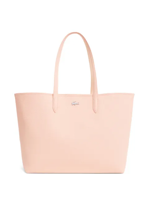 Lacoste crocodile appliqué carry all tote bag