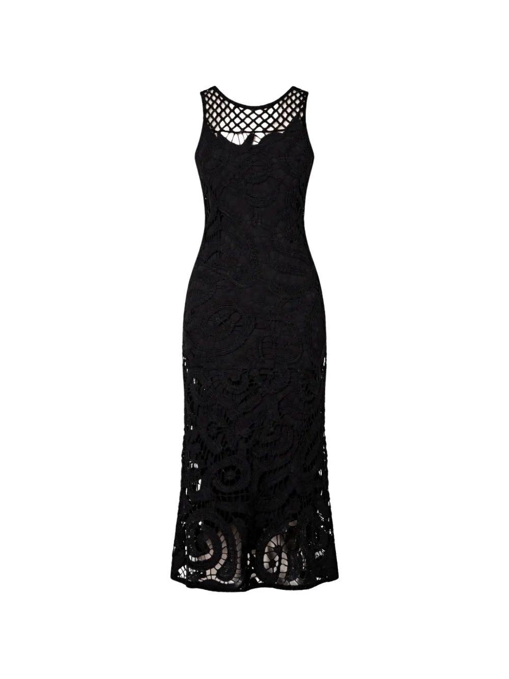 PINKO crochet midi dress - Nero