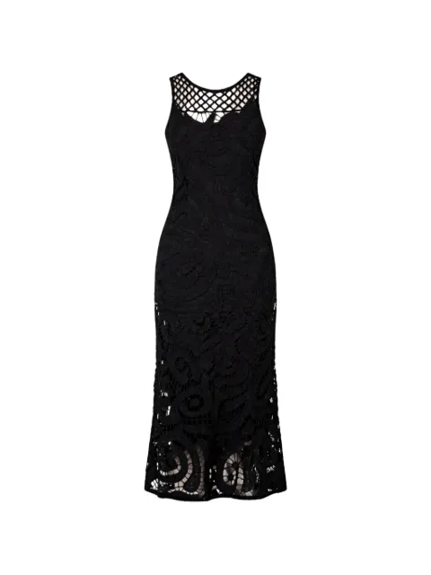 PINKO vestido midi de crochet