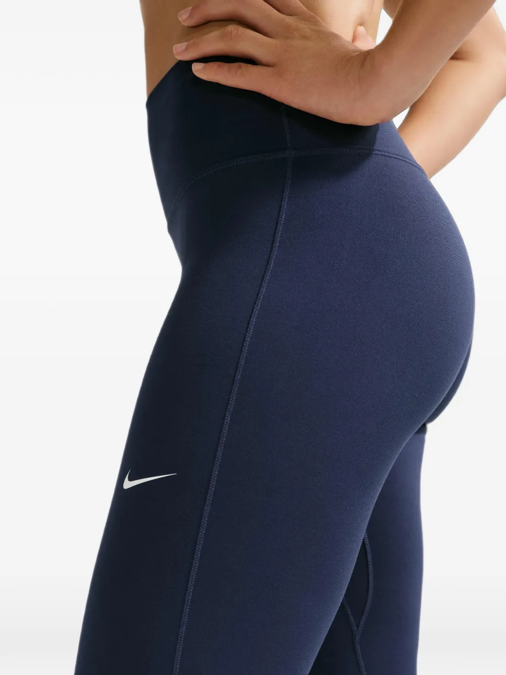 Nike High waist legging met logodetail Blauw
