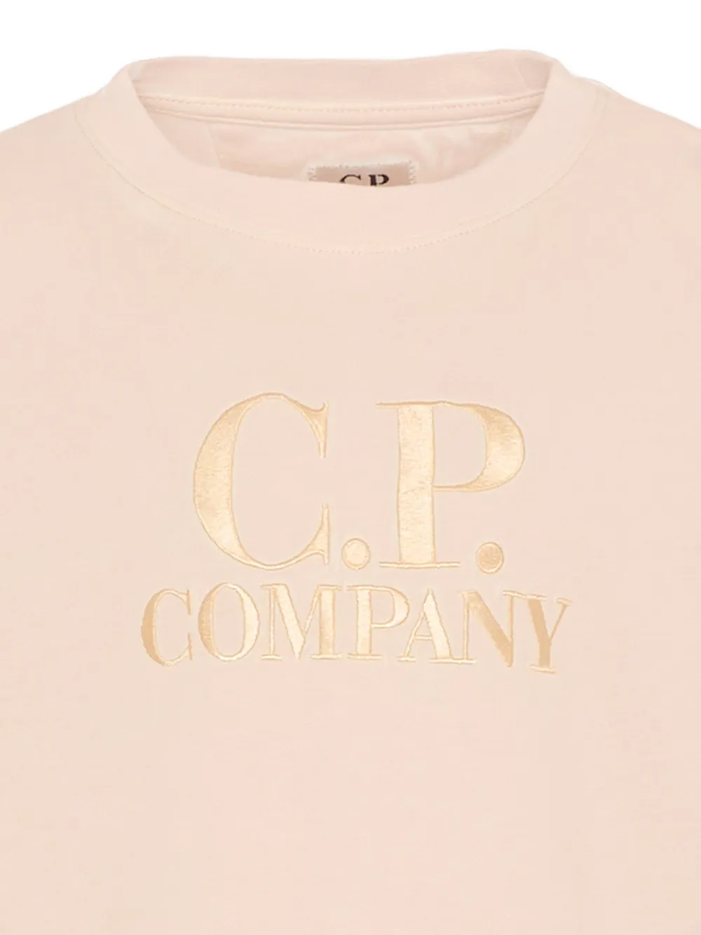 C.P. Company Kids Katoenen T-shirt Beige
