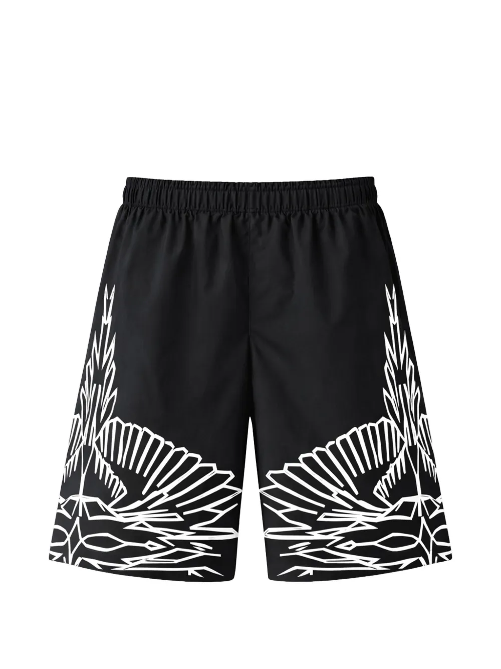 COUNTY OF MILAN graphic deck shorts - Nero