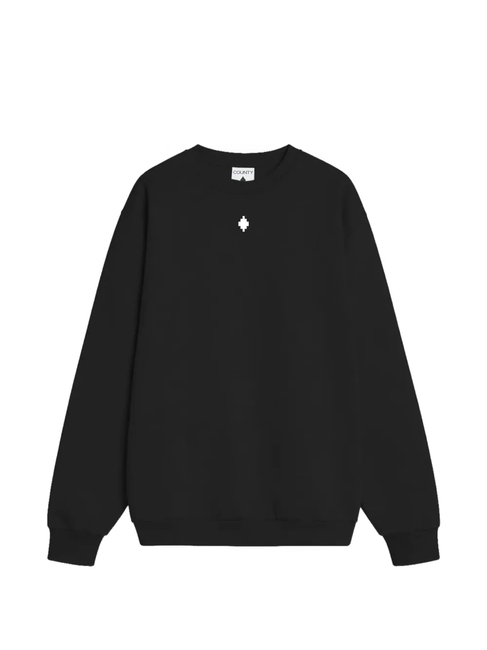 COUNTY OF MILAN Felpa con stampa logo - Nero