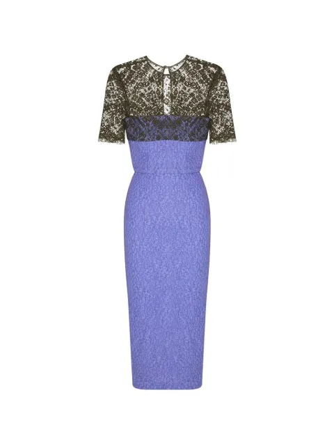 Alex Perry lace-sleeve pencil midi dress