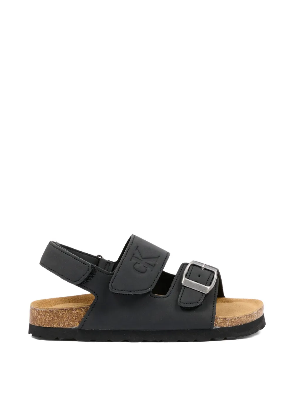 Calvin Klein Kids buckle sandals Zwart