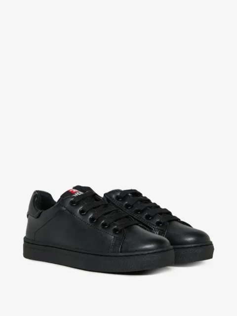 Diesel Kids logo-detail lace-up sneakers