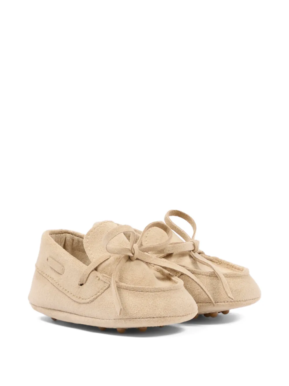 Colorichiari tie-detail moccasins - Toni neutri