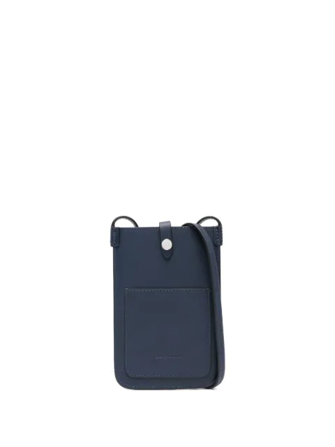 Kiton axelremsväska i läder