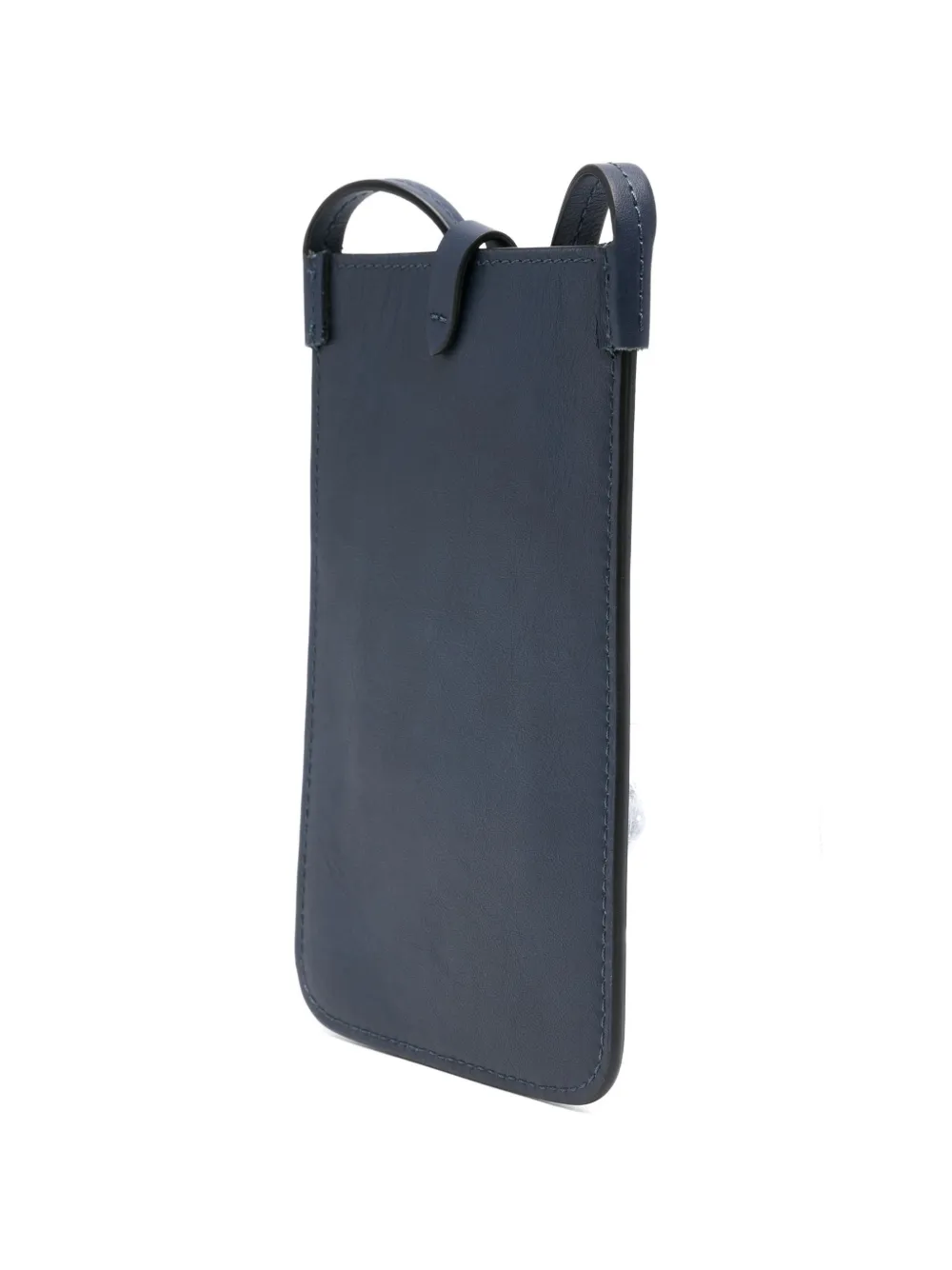  Kiton Leather Cross Body Bag - Blue 