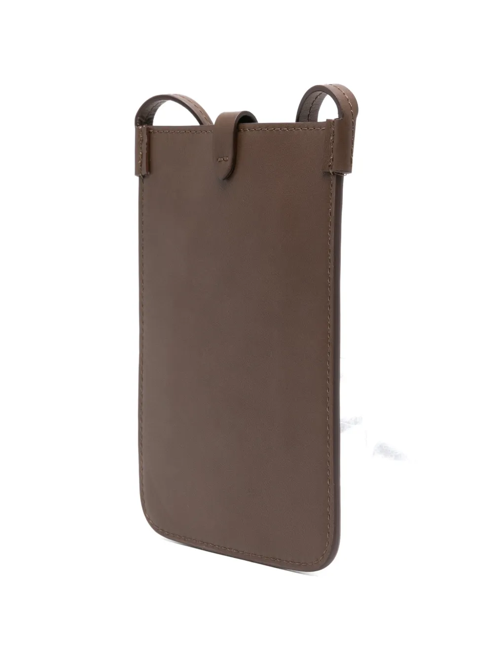  Kiton Leather Cross Body Bag - Brown 