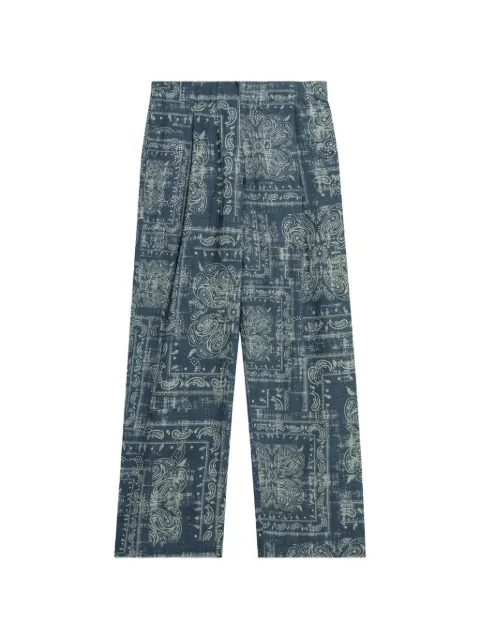 A Paper Kid Popeline paisley trousers