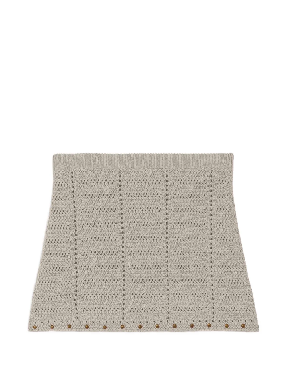  A Paper Kid Knitted Mini Skirt - Neutrals 