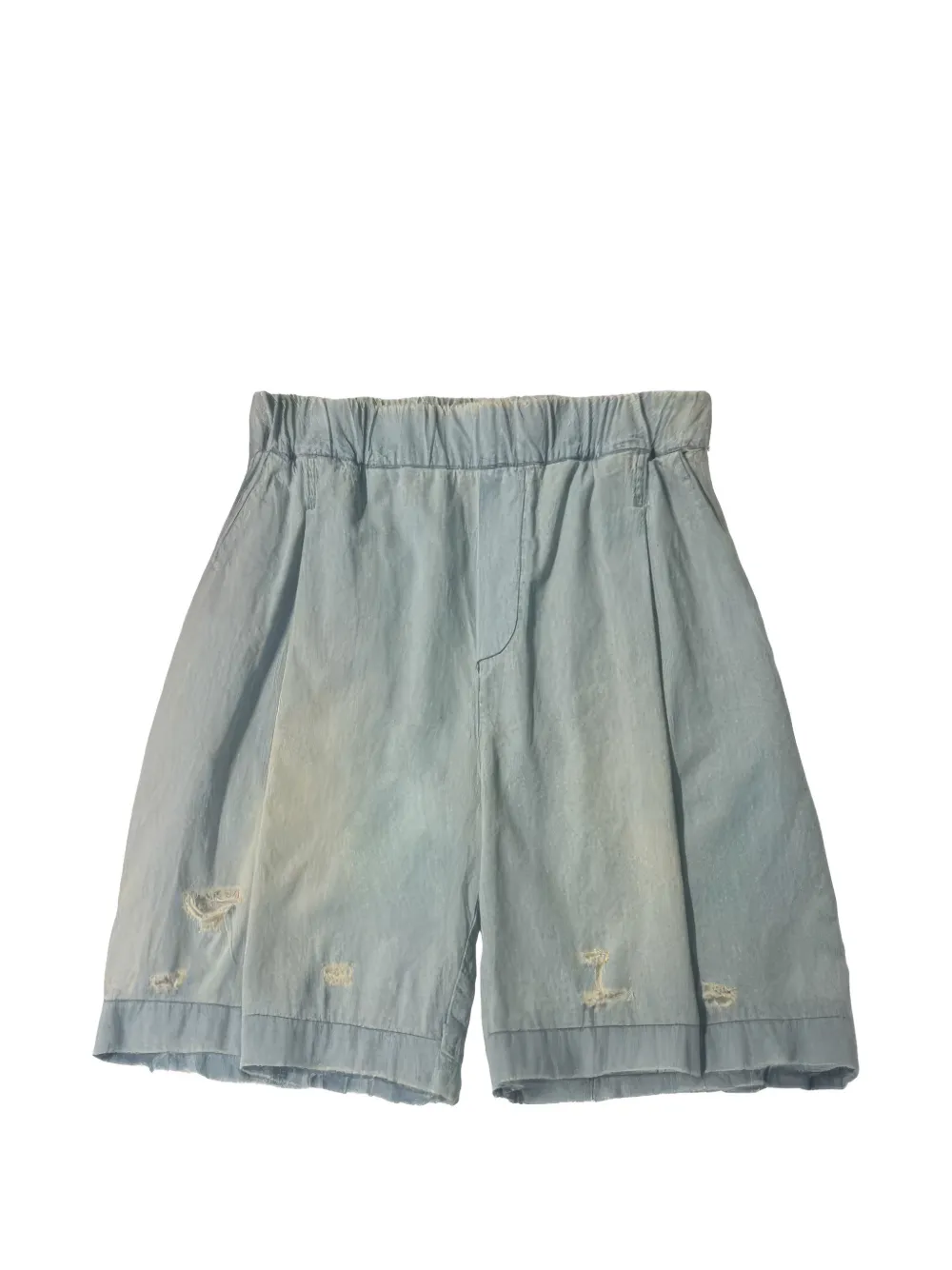 A Paper Kid Bermuda con strappi - Blu