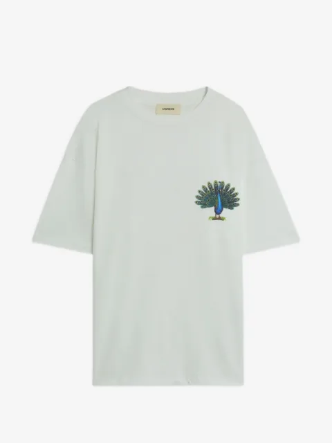 A Paper Kid peacock jersey T-shirt