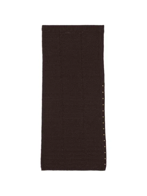 A Paper Kid knitted studded midi skirt