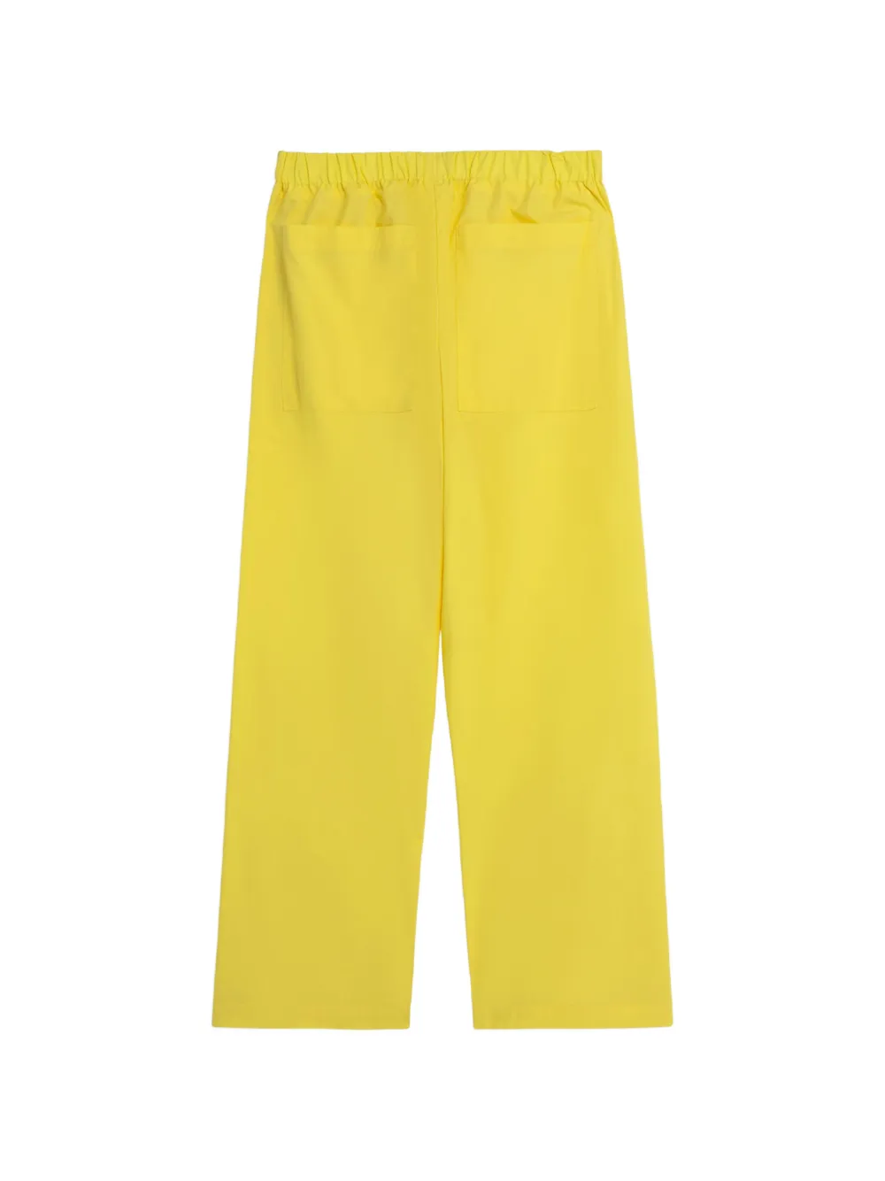  A Paper Kid Popeline Elasticated Embellished Trousers - Yellow 