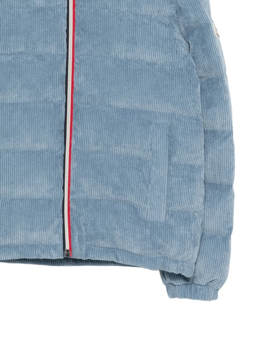  Moncler Enfant Hooded Corduroy Jacket - Blue 