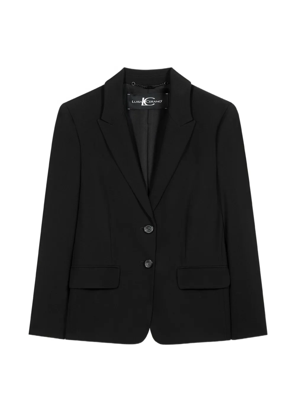 Luisa Cerano button blazer - Nero