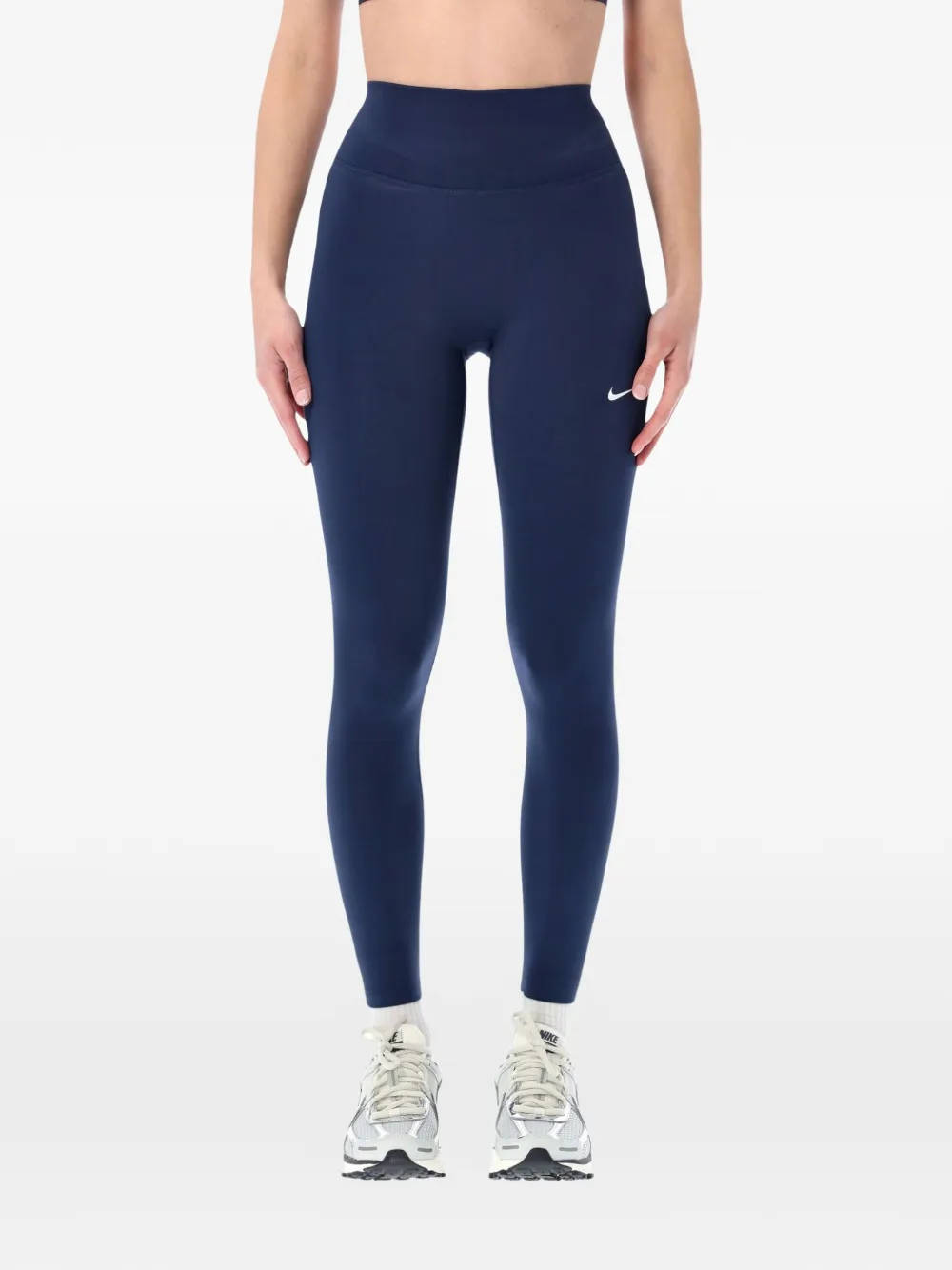 Nike logo-detail leggings - Blau