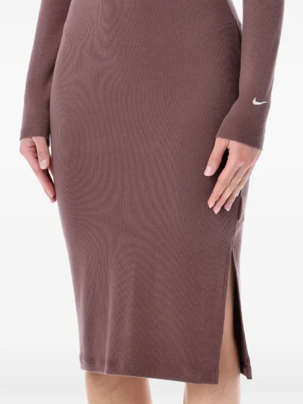 black long v neck dress V Neck Long Dress With Wrap Front And Leg Slit main image 1