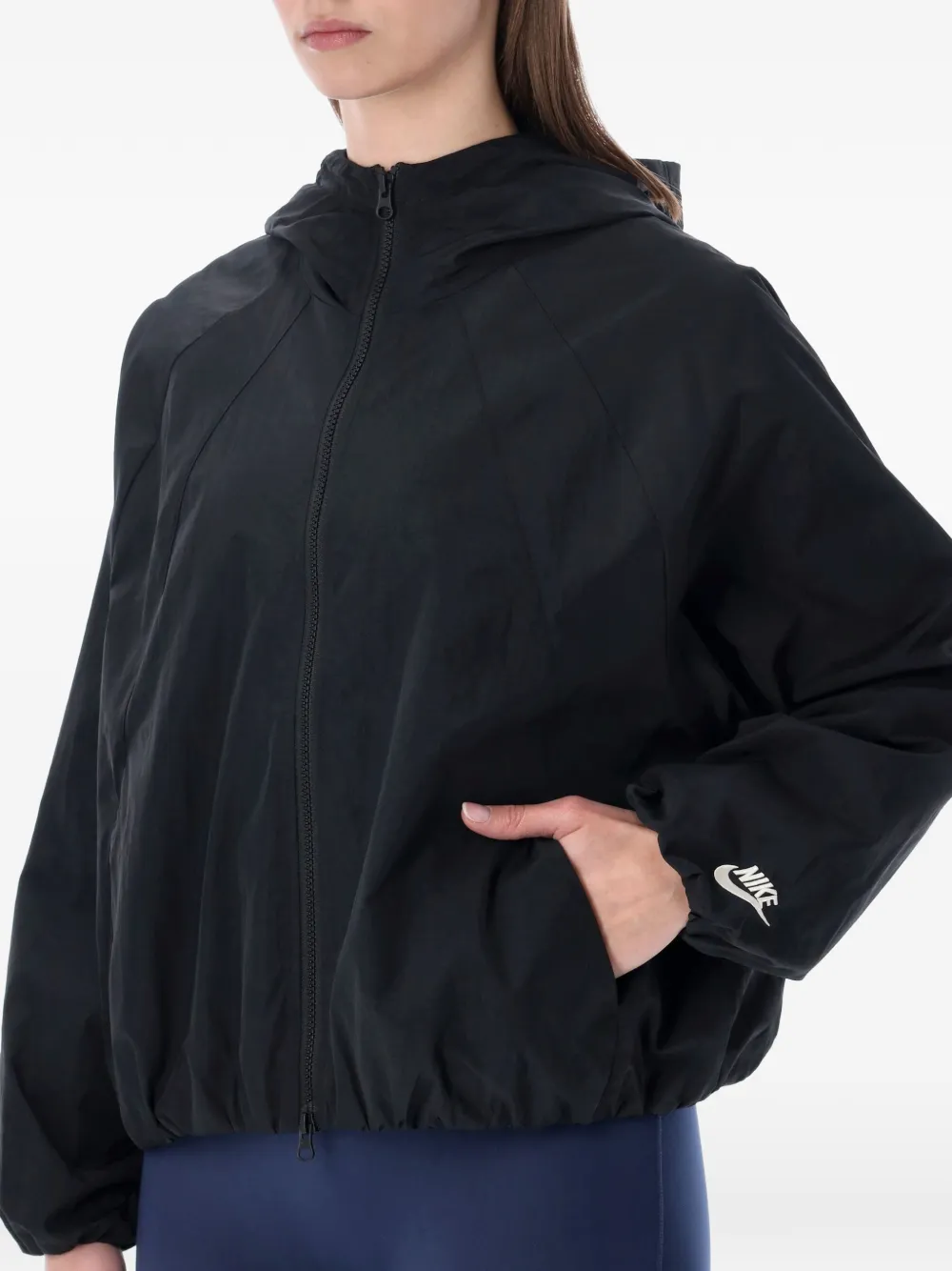 Nike Jack met capuchon Zwart