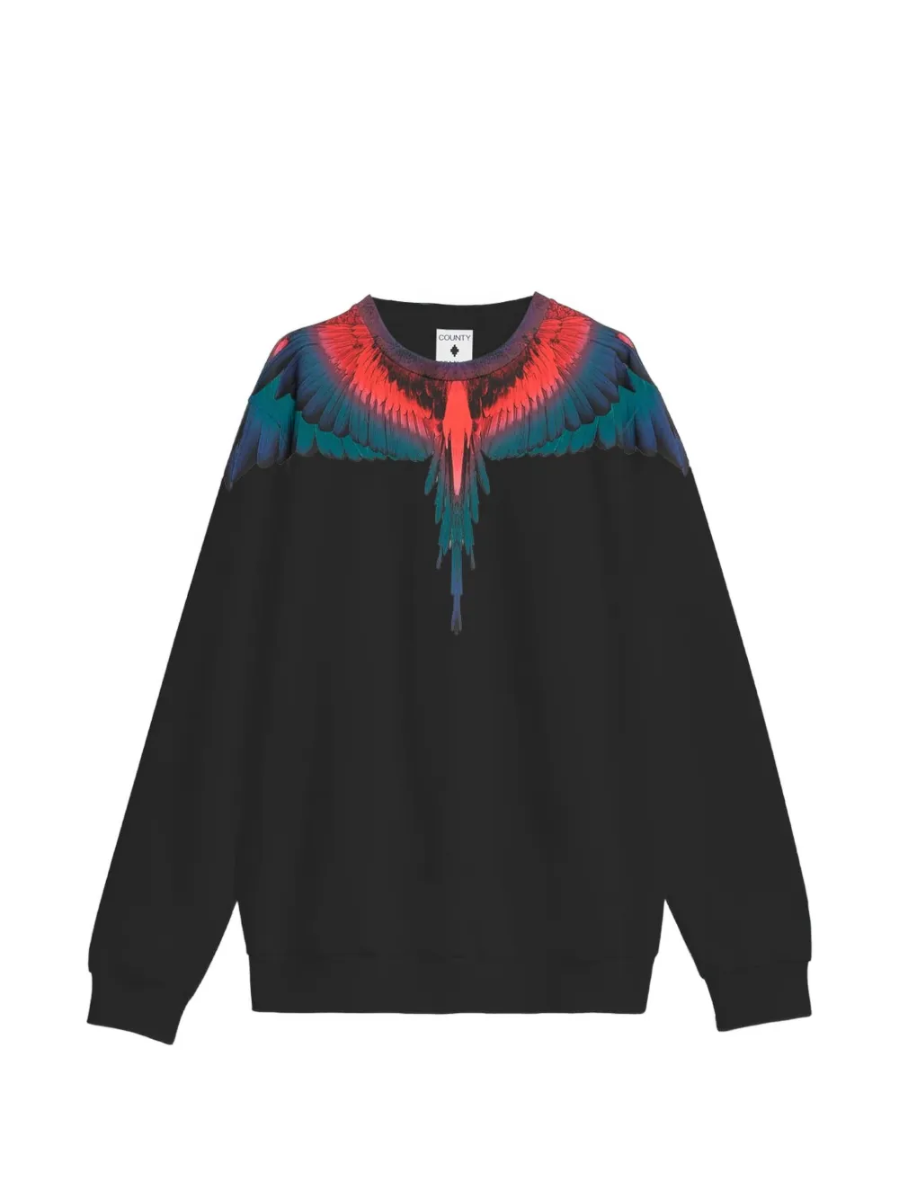 COUNTY OF MILAN Felpa con stampa - Nero