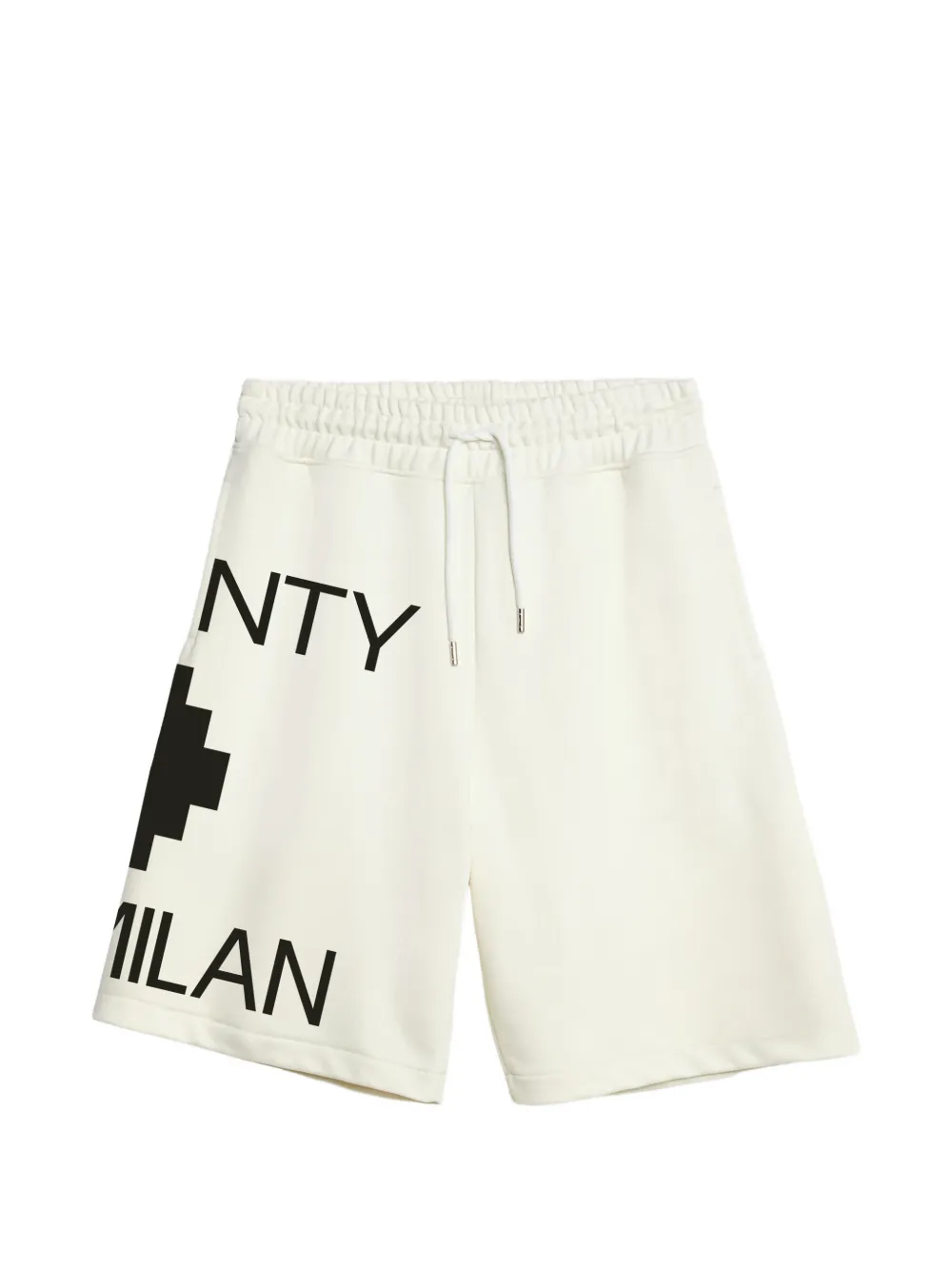COUNTY OF MILAN Shorts con coulisse e grafica - Toni neutri