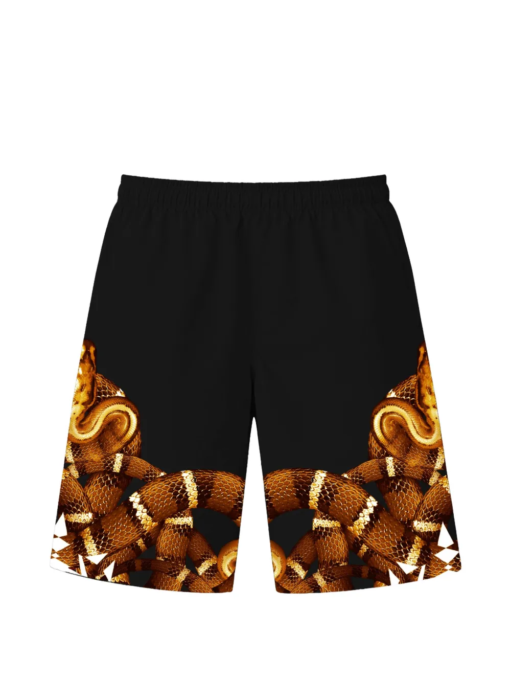 COUNTY OF MILAN snake-print deck shorts - Nero