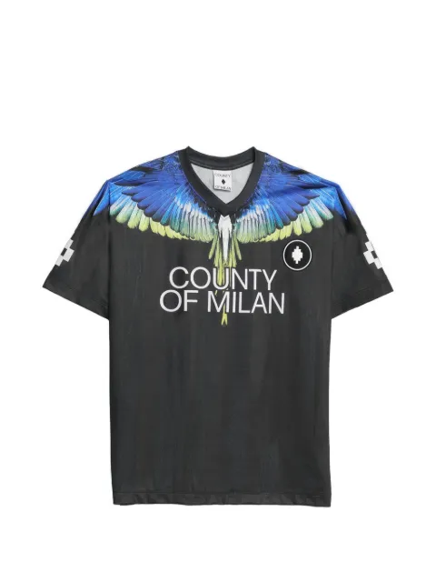 COUNTY OF MILAN T-Shirt mit Flügel-Print