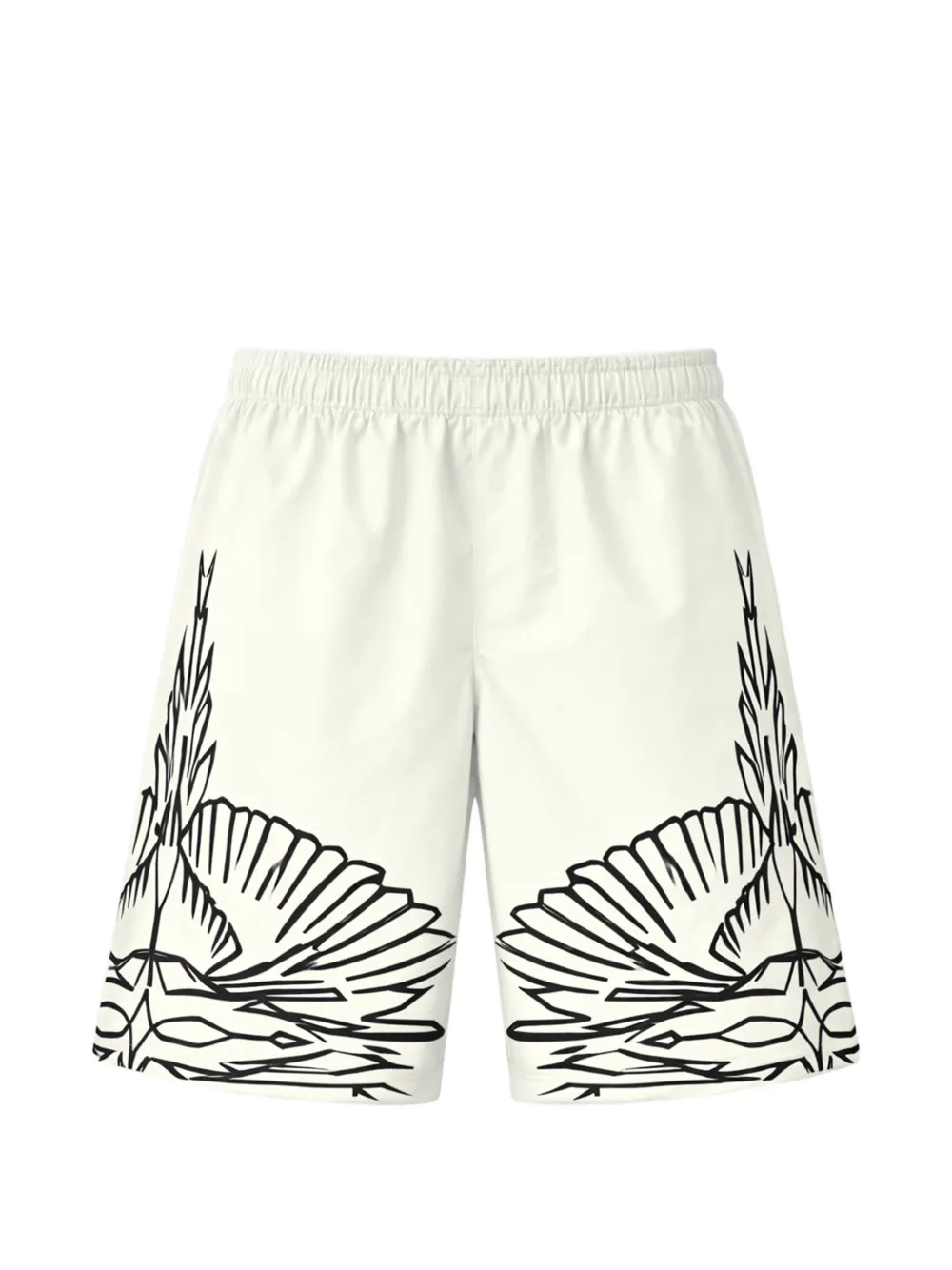 COUNTY OF MILAN graphic deck shorts - Nude