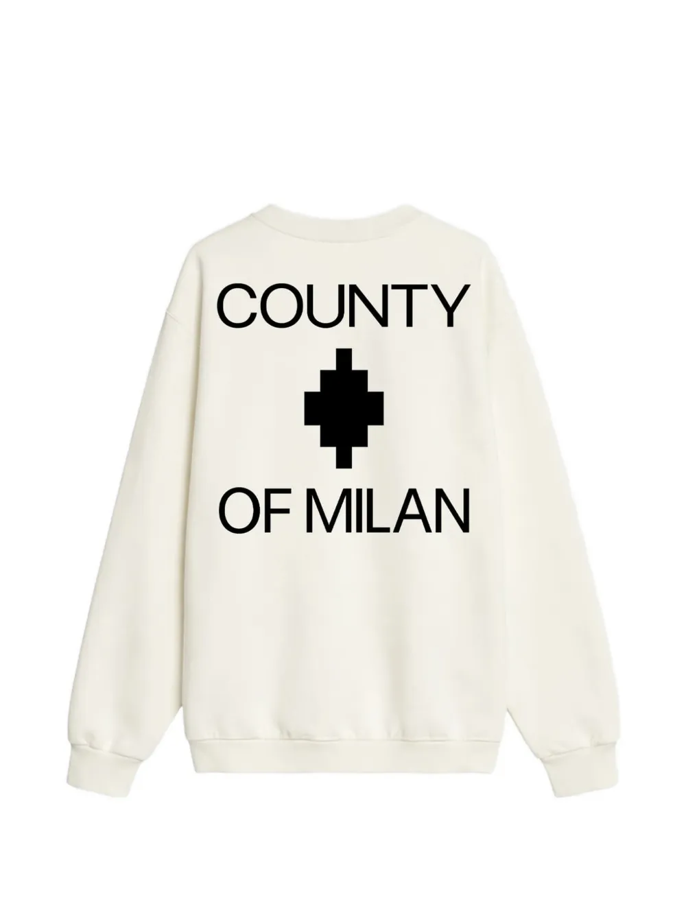 COUNTY OF MILAN Sweater met logoprint Beige