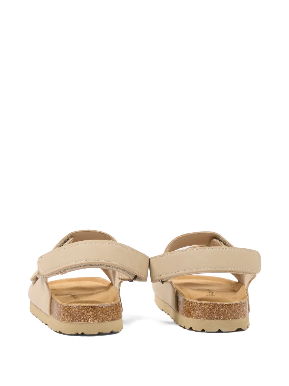 Calvin Klein Kids buckle strap sandals Beige