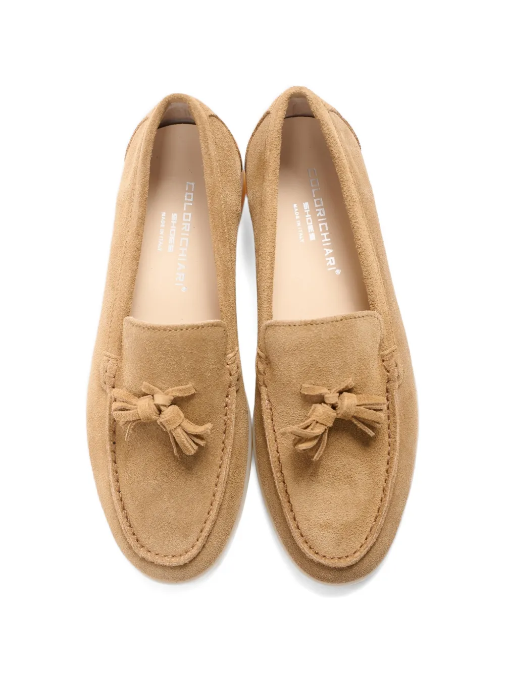 Colorichiari Loafers met kwastje Beige