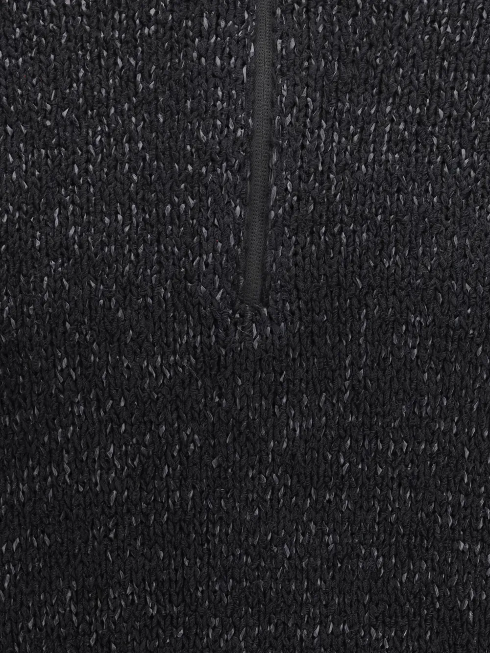  Laminar Zip-collar Sweater - Black 