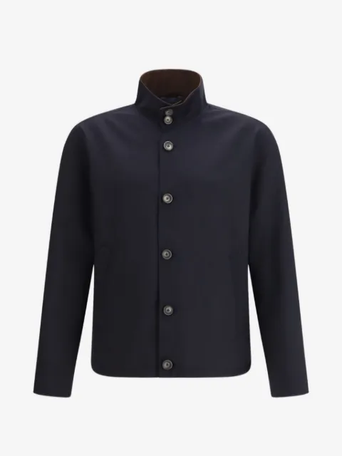 Herno button high-neck jacket