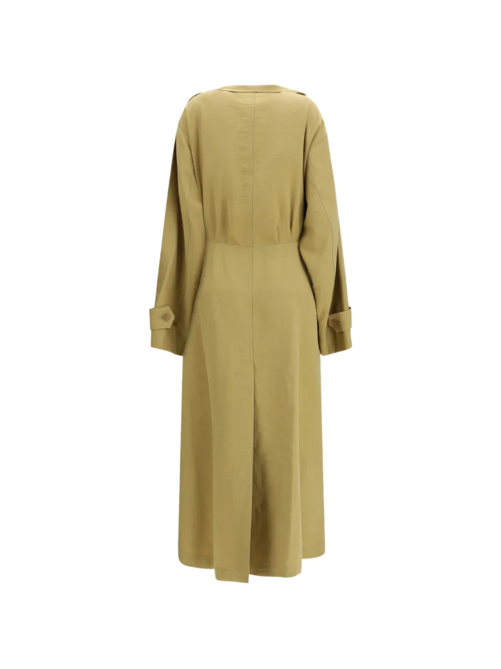 Petar Petrov Trenchcoat jurk met ceintuur Groen