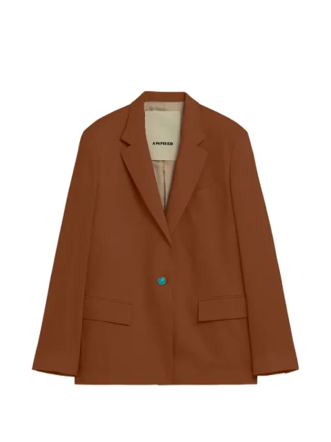 A Paper Kid single-breasted linen blazer