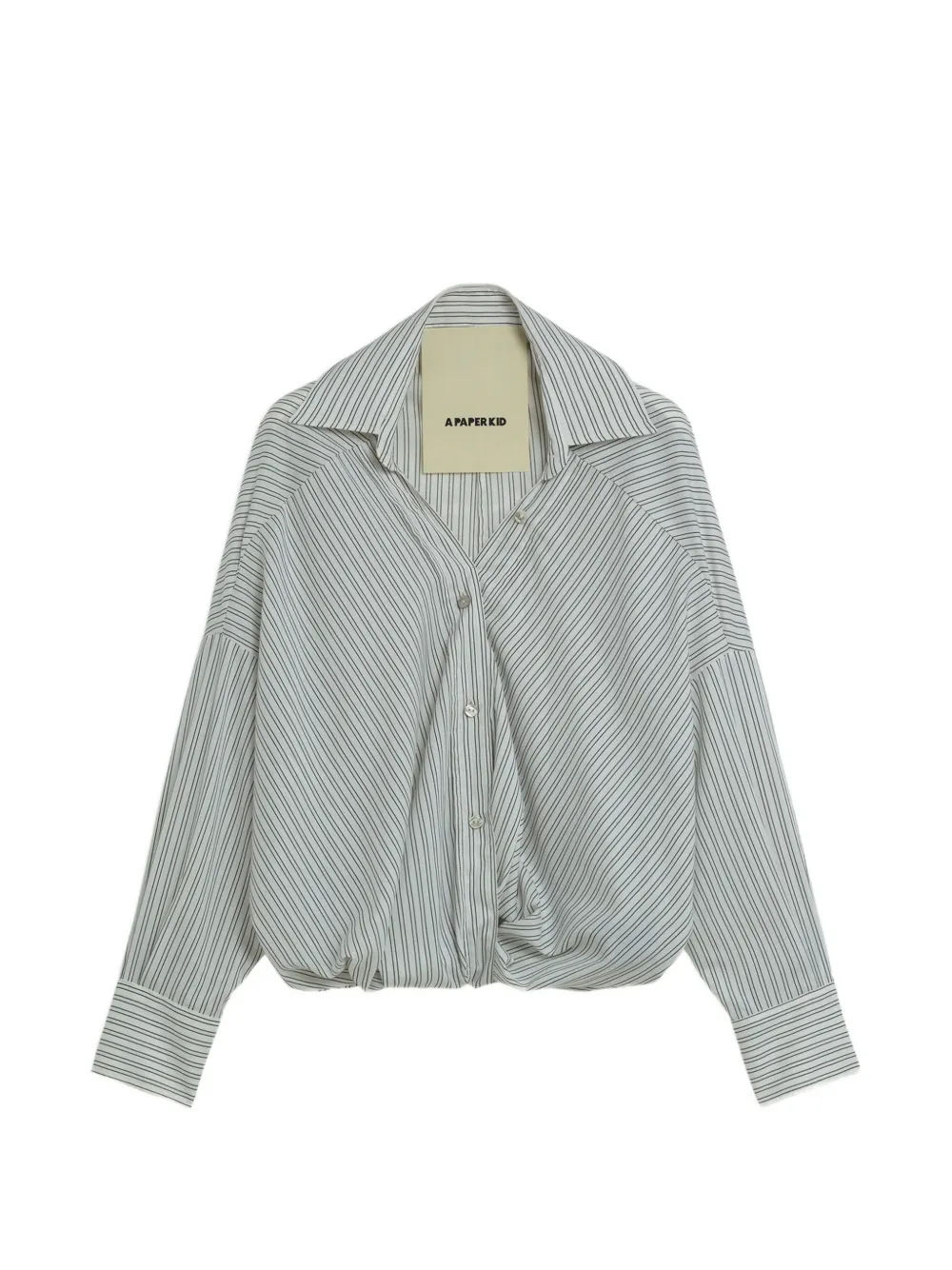 A Paper Kid Camicia a righe - Toni neutri