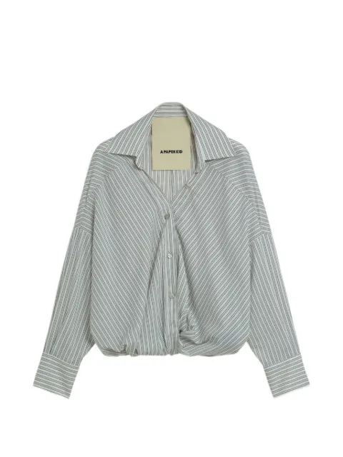 A Paper Kid camisa con motivo de rayas