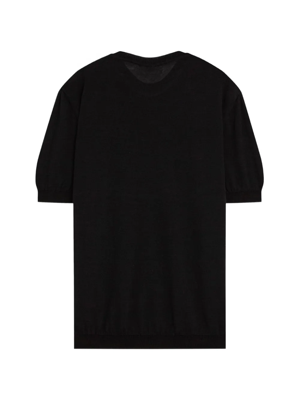A Paper Kid Gebreid T-shirt Zwart