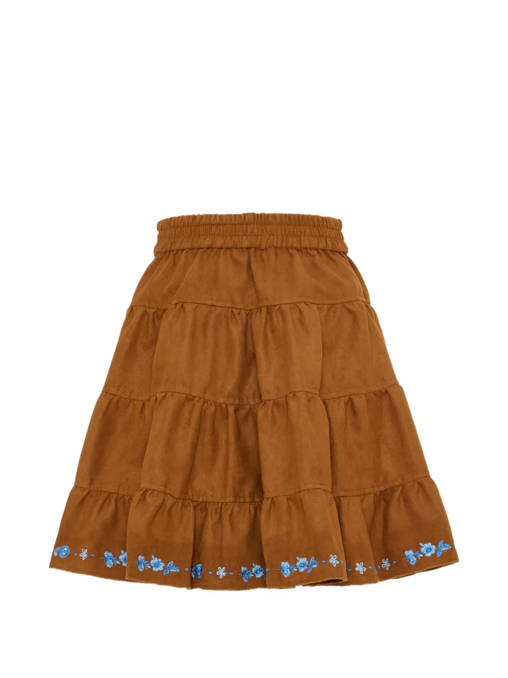 Embroidered Tiered Skirt