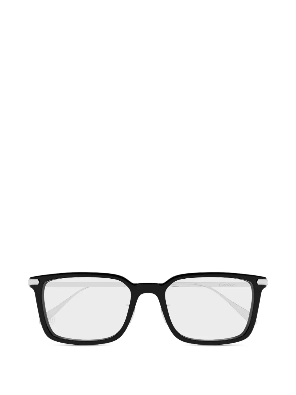 Cartier Eyewear square bar-detail glasses - Nero