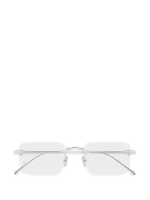 Cartier Eyewear rectangle rimless glasses