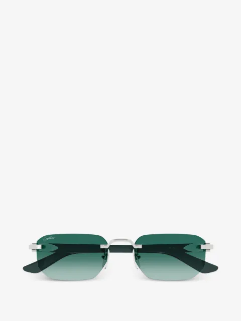Cartier Eyewear geometric rimless sunglasses