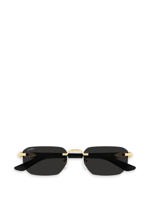 Cartier Eyewear rimless geometric sunglasses