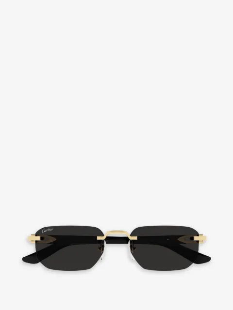 Cartier Eyewear rimless geometric sunglasses