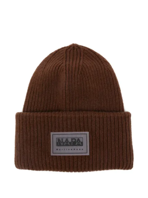 Napapijri gorro tejido de canalé Douglas en colaboración con Martine Rose